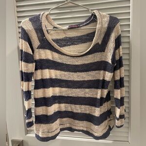 Stripped sheer sweater